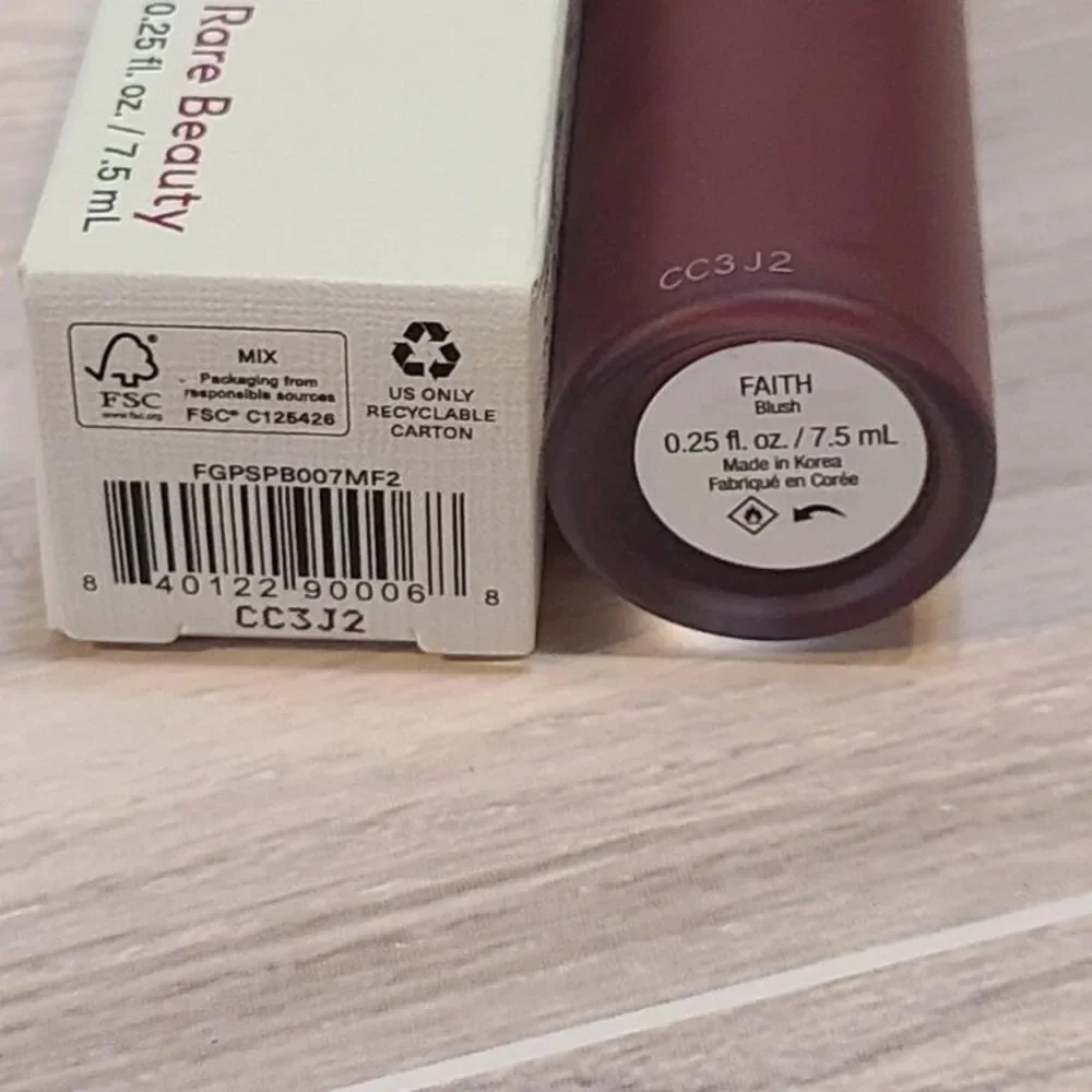 Rare Beauty Soft Pinch Matte Liquid Blush Faith Deep Berry Red .25 oz 7.5ml New